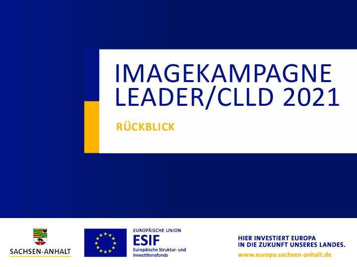 Zusammenschau der Imagekampagne LEADER/CLLD