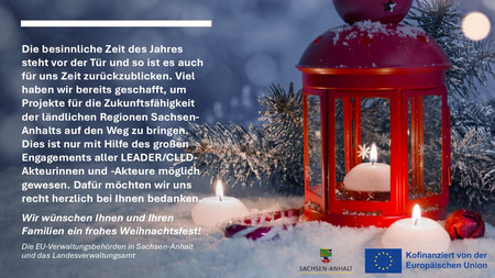 Weihnachtsbild mit Weihnachtsgrüßen